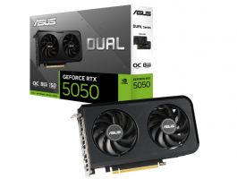 Asus Videókártya NVIDIA RTX 5050 8GB GDDR6 (DUAL-RTX5050-O8G)